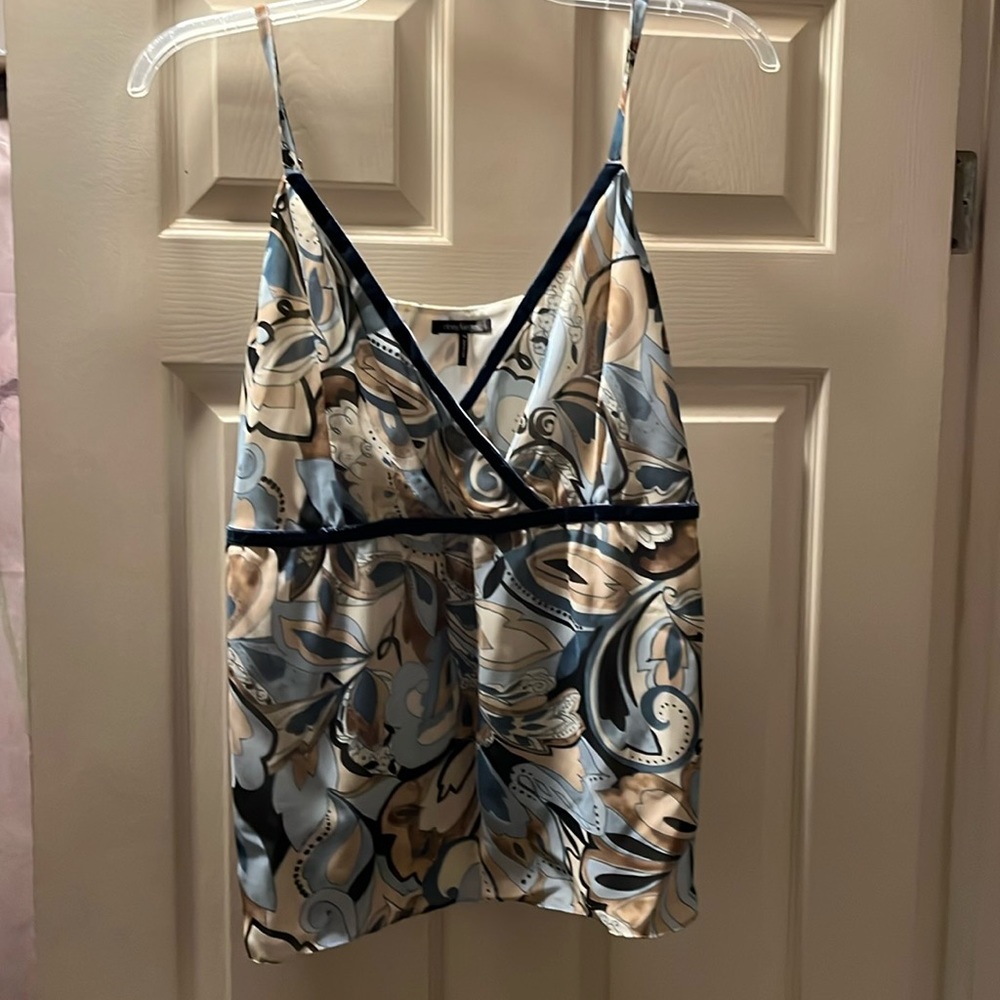 Daisy Fuentes 1X floral spaghetti adjustable straps new with tag 100% polyester